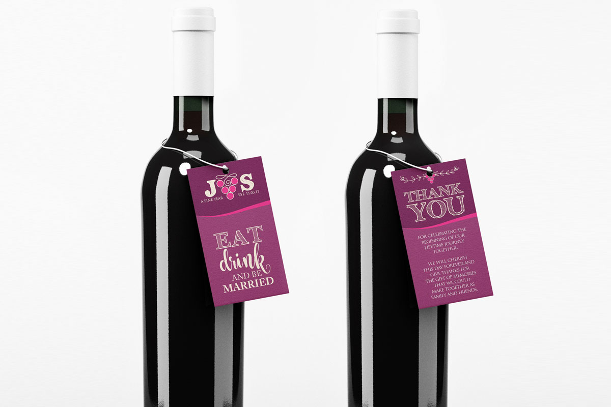Premium Bottle Neck Tags printing EU Premium Bottle Neck Tags printing EU